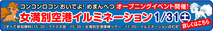 女満別空港イルミネーション